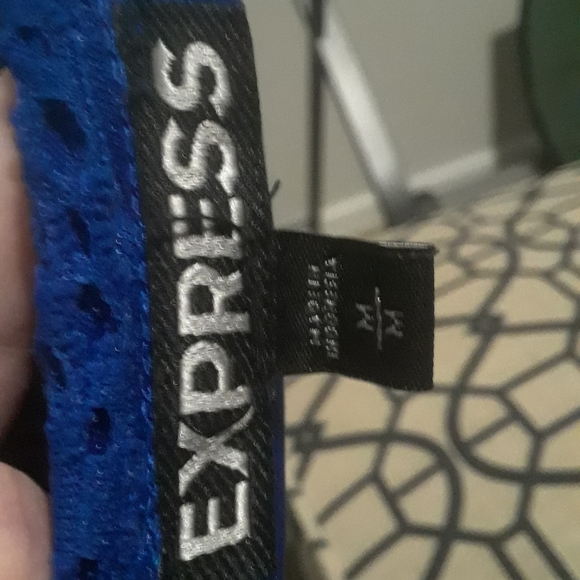 Express Blue Lace Dress - Picture 6 of 6